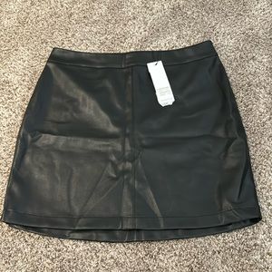 BB Dakota black faux leather mini skirt. Size 4. Brand new with tags